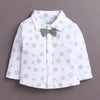 BUMZEE Green & White Boys Full Sleeves Shirt Pant Set With Suspender & Cap
