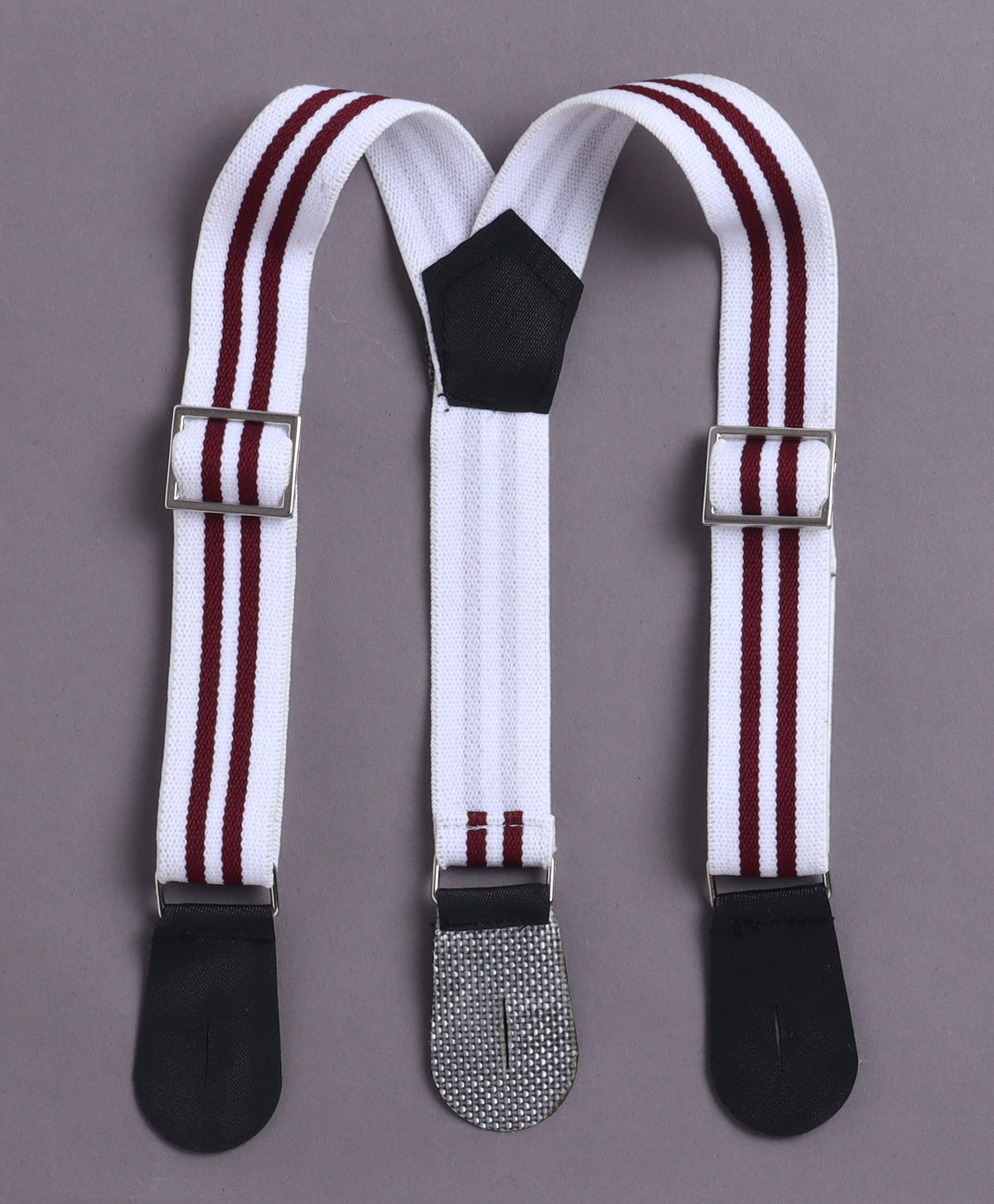 Bumzee Maroon & Pink Striped Formal Set, Full Sleeves, 100% Cotton