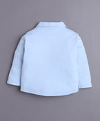 Bumzee Pink & Powder Blue Formal Set, Full Sleeves, 100% Cotton