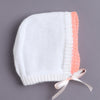 White & Orange Baby Boys Full Sleeves Acrylic Blend Sweater With Cap Socks & Mittens