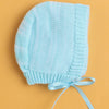 Aqua Blue Baby Boys Full Sleeves Acrylic Blend Sweater With Cap & Socks