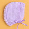 Lavender Baby Girls Full Sleeves Acrylic Blend Sweater With Cap & Socks