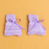 Lavender Baby Girls Full Sleeves Acrylic Blend Sweater With Cap & Socks