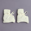 Yellow Baby Girls Full Sleeves Acrylic Blend Sweater With Cap & Socks