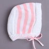 White & Pink Baby Girls Full Sleeves Acrylic Blend Sweater With Cap & Socks