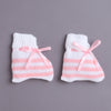 White & Pink Baby Girls Full Sleeves Acrylic Blend Sweater With Cap & Socks
