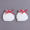 White & Maroon Baby Boys Full Sleeves Acrylic Blend Sweater With Cap & Socks
