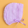 Lavender Baby Girls Full Sleeves Acrylic Blend Sweater With Cap & Socks