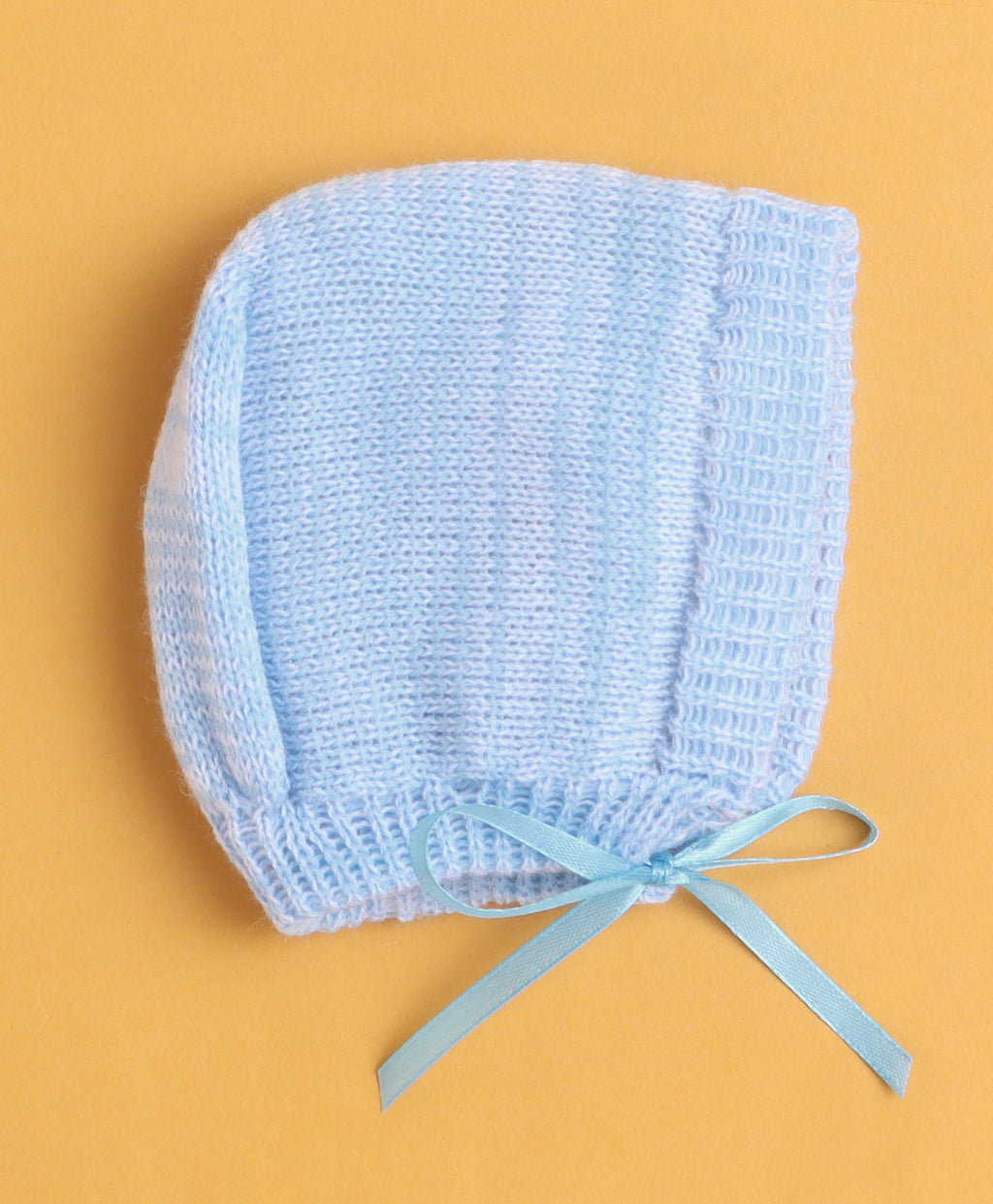 Bumzee Sky Blue Knitted Sweater with Cap & Socks, Full Sleeves, Acrylic Knit, with Socks (Style Peb10837)