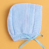 Sky Blue Baby Boys Full Sleeves Acrylic Blend Sweater With Cap & Socks