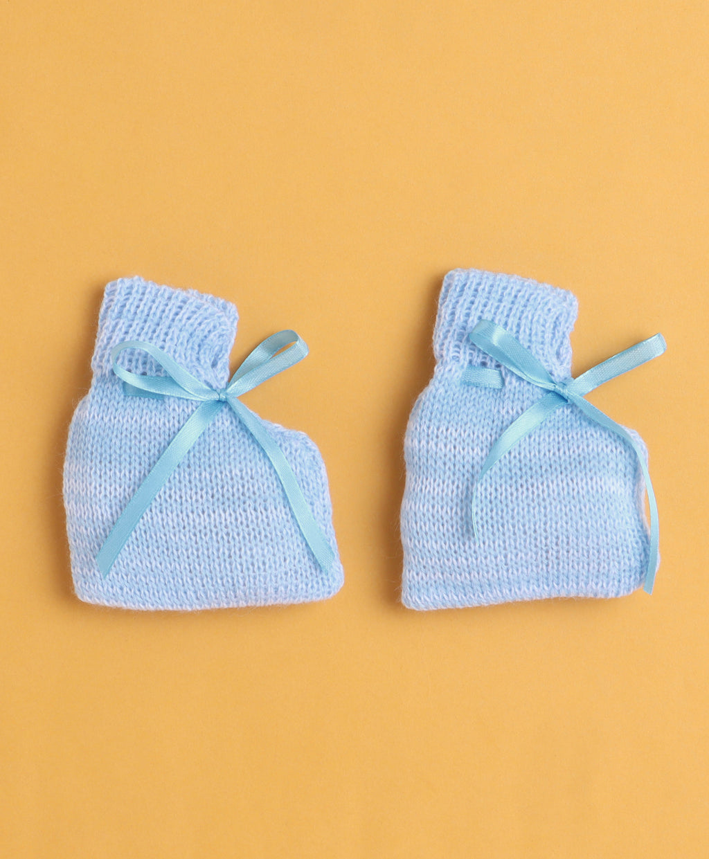 Bumzee Sky Blue Knitted Sweater with Cap & Socks, Full Sleeves, Acrylic Knit, with Socks (Style Peb10837)