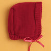 Maroon Baby Boys Full Sleeves Acrylic Blend Sweater With Cap & Socks