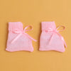 Pink Baby Girls Full Sleeves Acrylic Blend Sweater With Cap & Socks