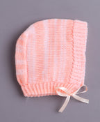 Bumzee Orange Knitted Sweater with Cap & Socks, Full Sleeves, Acrylic Knit