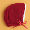 Maroon Baby Boys Full Sleeves Acrylic Blend Sweater With Cap & Socks