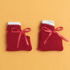 Maroon Baby Boys Full Sleeves Acrylic Blend Sweater With Cap & Socks