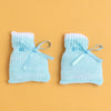 Aqua Blue Baby Boys Full Sleeves Acrylic Blend Sweater With Cap & Socks