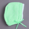 Green Baby Girls Full Sleeves Acrylic Blend Sweater With Cap & Socks