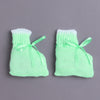Green Baby Girls Full Sleeves Acrylic Blend Sweater With Cap & Socks