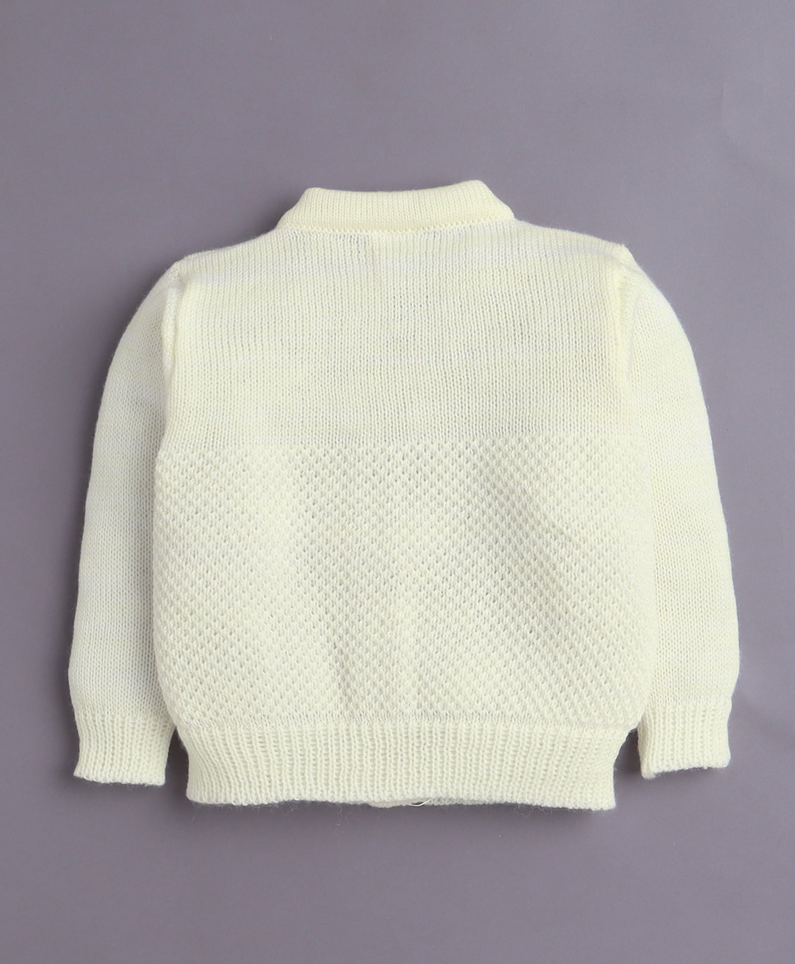 Yellow Baby Girls Full Sleeves Acrylic Blend Sweater With Cap & Socks