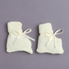 Yellow Baby Girls Full Sleeves Acrylic Blend Sweater With Cap & Socks