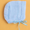 Sky Blue Baby Boys Full Sleeves Acrylic Blend Sweater With Cap & Socks