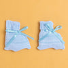 Sky Blue Baby Boys Full Sleeves Acrylic Blend Sweater With Cap & Socks