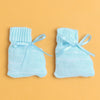 Aqua Blue Baby Boys Full Sleeves Acrylic Blend Sweater With Cap & Socks