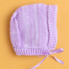 Lavender Baby Girls Full Sleeves Acrylic Blend Sweater With Cap & Socks