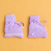 Lavender Baby Girls Full Sleeves Acrylic Blend Sweater With Cap & Socks