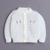 Yellow Baby Girls Full Sleeves Acrylic Blend Sweater With Cap & Socks