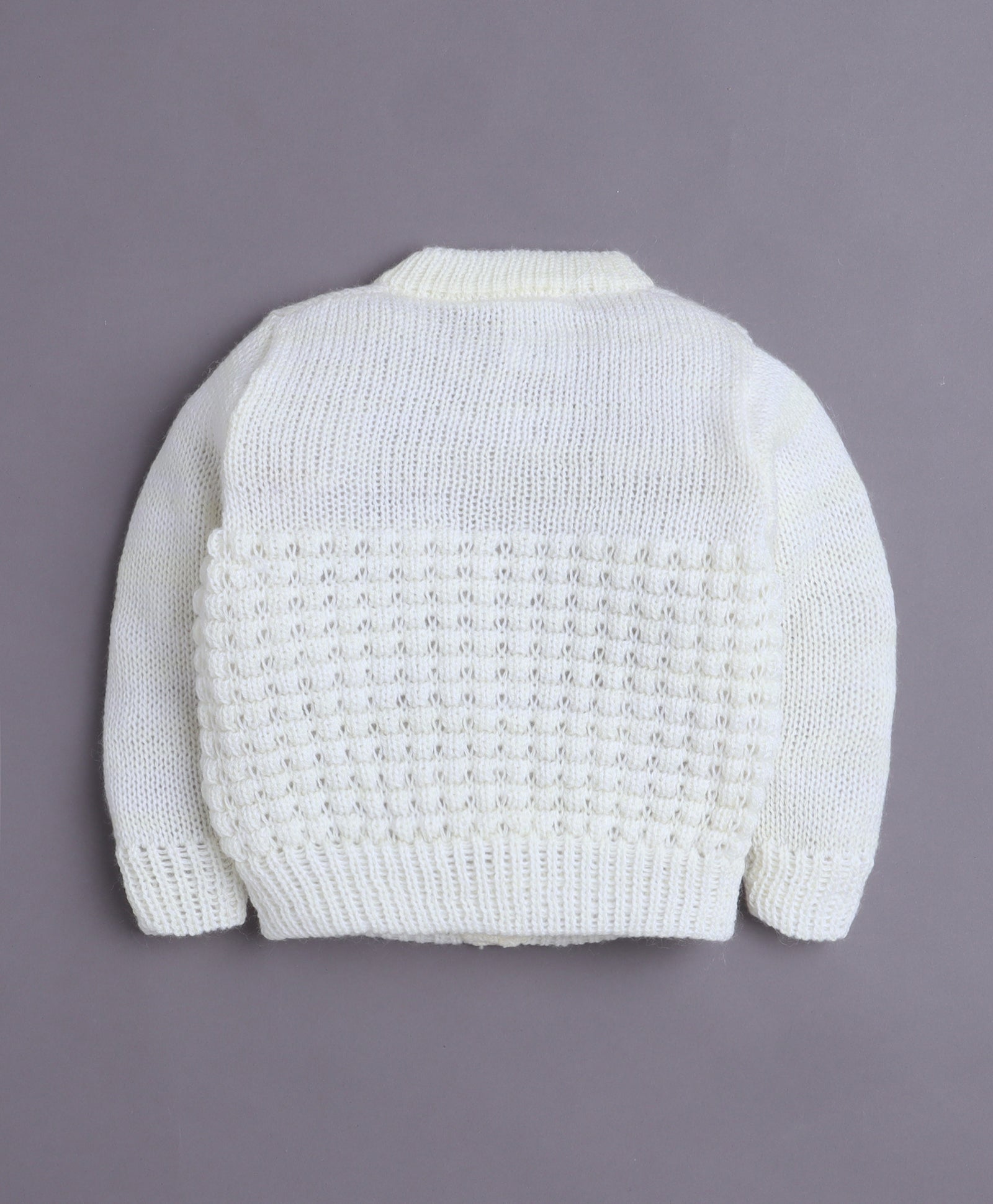 Yellow Baby Girls Full Sleeves Acrylic Blend Sweater With Cap & Socks