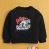 Black Boys Full Sleeves Cotton Sweatshirt
