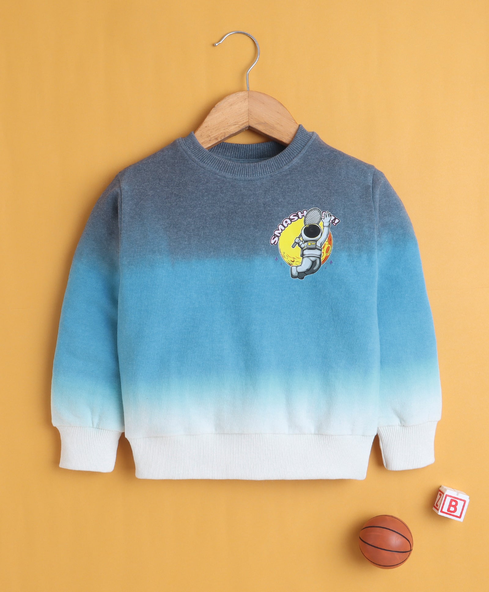 Multi Boys Full Sleeves Cotton Sweatshirt