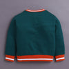 Green Boys Full Sleeves Cotton Sweatshirt