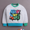 Grey Boys Full Sleeves Cotton Sweatshirt
