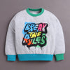 Grey Boys Full Sleeves Cotton Sweatshirt