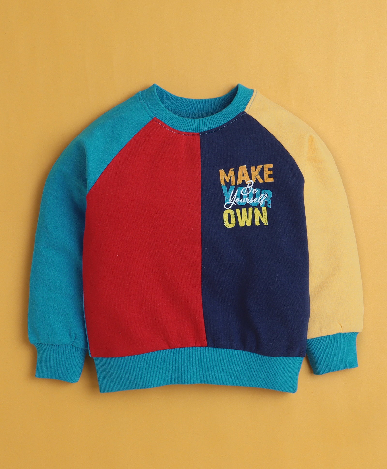 Multi Boys Full Sleeves Cotton Sweatshirt