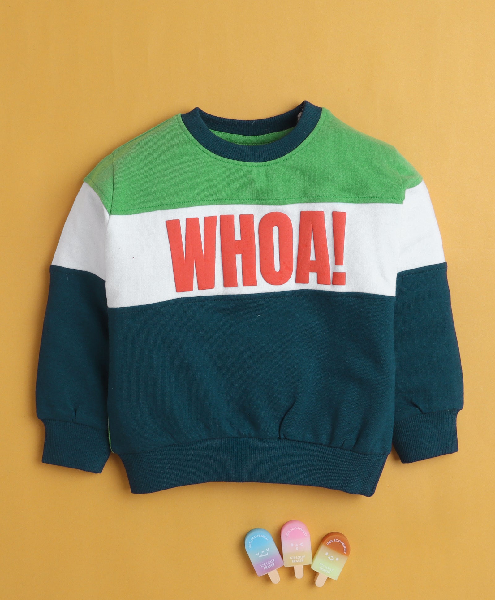 Multi Boys Full Sleeves Cotton Sweatshirt