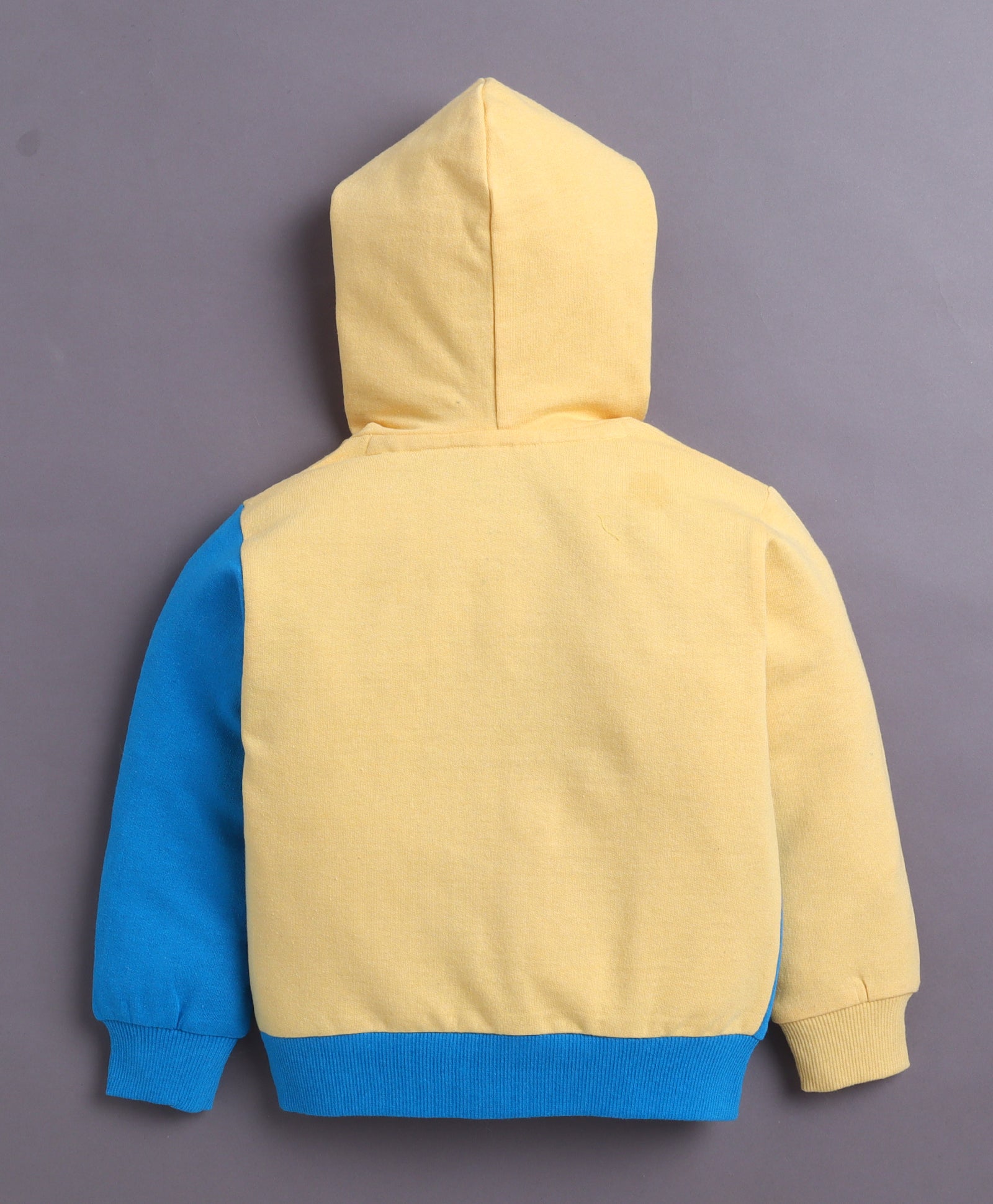 Yellow Boys Full Sleeves Cotton Hooded Sweatshirt