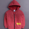 Coral Boys Full Sleeves Cotton Hooded Zipper Sweatshirt