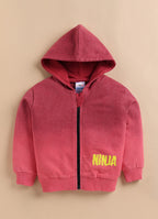 Bumzee Coral Ombre Jacket, Full Sleeves, Cotton Blend