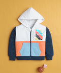 Bumzee Multi Cut & Sew Sweatshirt, Full Sleeves, Cotton Blend, Hooded