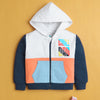 Multi Boys Full Sleeves Cotton Hooded Zipper Sweatshirt
