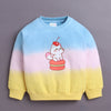 Multi Girls Full Sleeves Cotton Sweatshirt