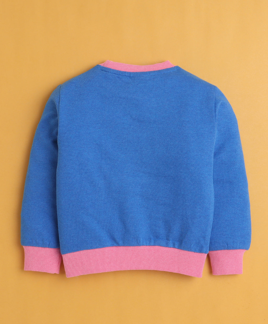 Bumzee Blue Graphic Print Sweatshirt, Full Sleeves, Cotton Blend