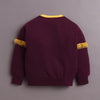Wine Girls Full Sleeves Cotton Sweatshirt