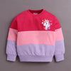 Pink Girls Full Sleeves Cotton Sweatshirt