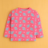 Pink Girls Full Sleeves Cotton T-Shirt & Pyjama Set