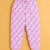 Lilac Girls Full Sleeves Cotton T-Shirt & Pyjama Set